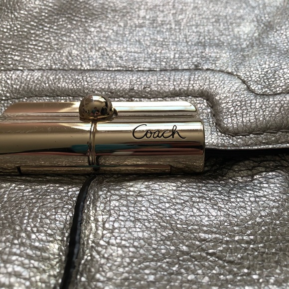 Coach Silver Shoulder Bag - Picture 3 of 12